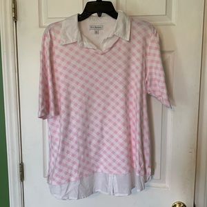 Pretty pink gingham top
